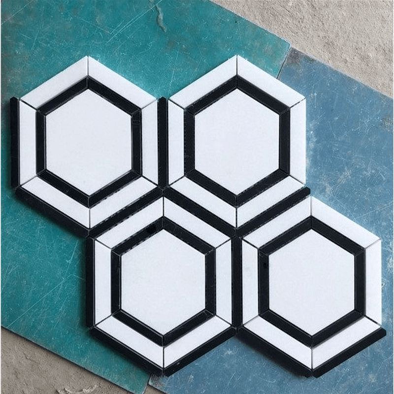 Carrara White Nero Marquina Marble Mix Mosaic.png Carrara White Nero Marquina Marble Mix Mosaic.png
