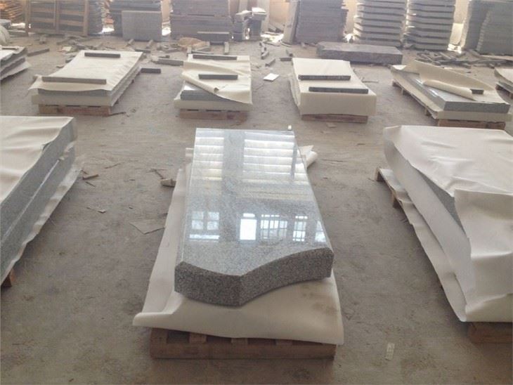 G603 white granite tombstone
