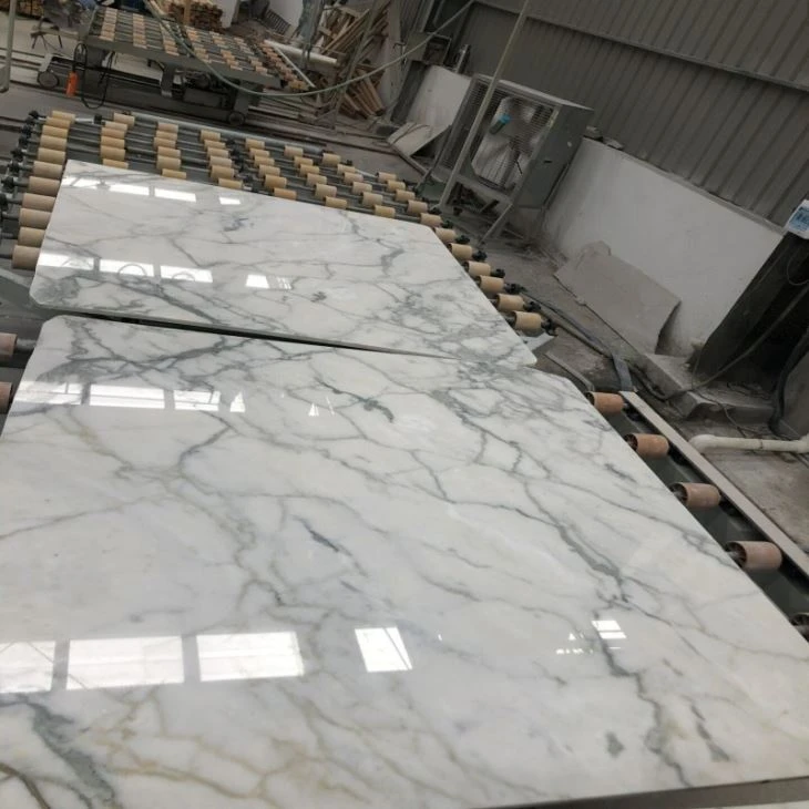 New Arabescato White Marble Slab