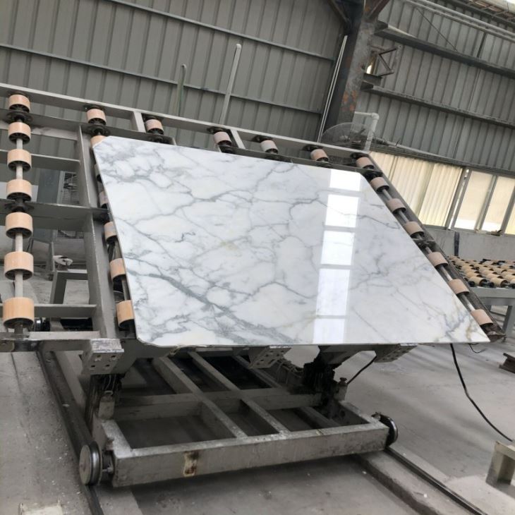 New Arabescato White Marble Slab
