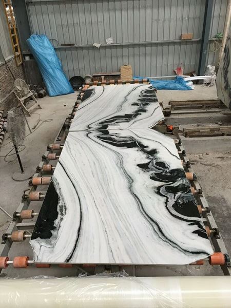 Panda White Marble--Bookmatched-3