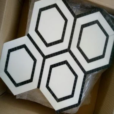 Water Jet Marble Mosaic Pattern Tile