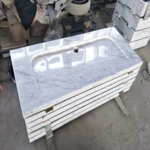 Kitajski umivalnik iz belega marmorja Carrara