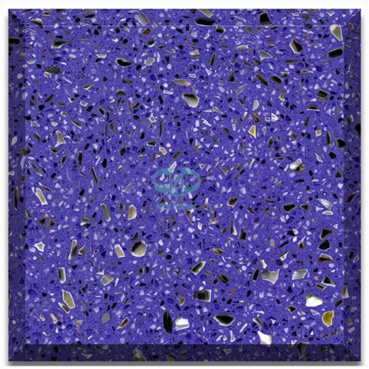 Blue Color Terrazzo Stone