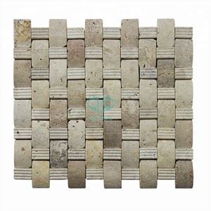 Beige Travertine mozaik ploščice