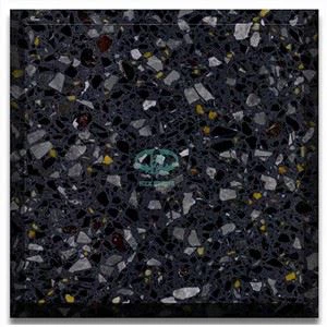 Črni terrazzo ploščice