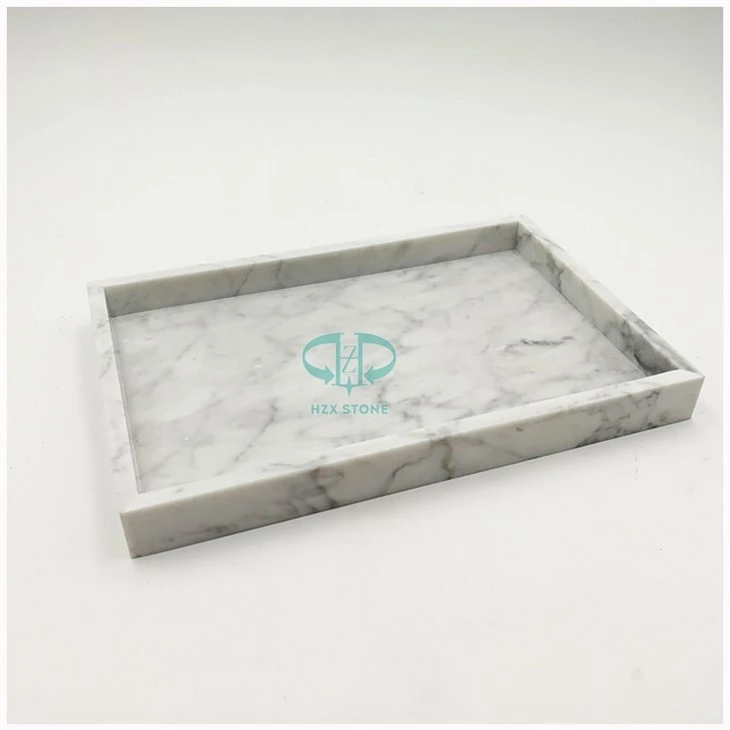 White Marble Bath Tray